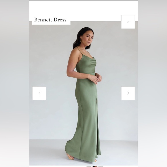 PARK & FIFTH Bennett Dress - Olive - XL - Picture 3 of 9